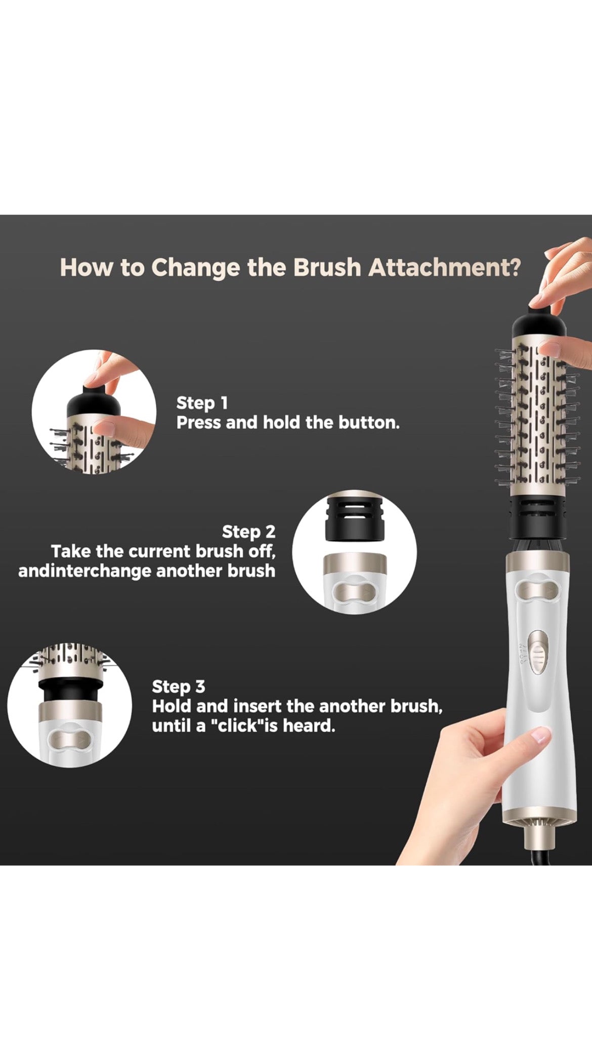 Shopping Queen Compact Hairbrush