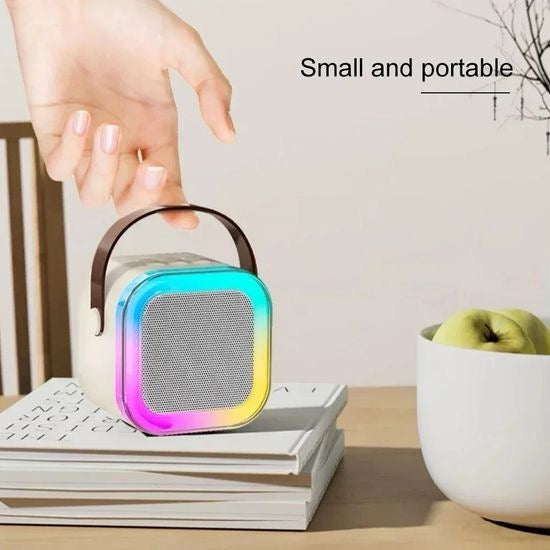 KARAOKE SPEAKER WITH MICROPHONE BLUETOOTH USB LED