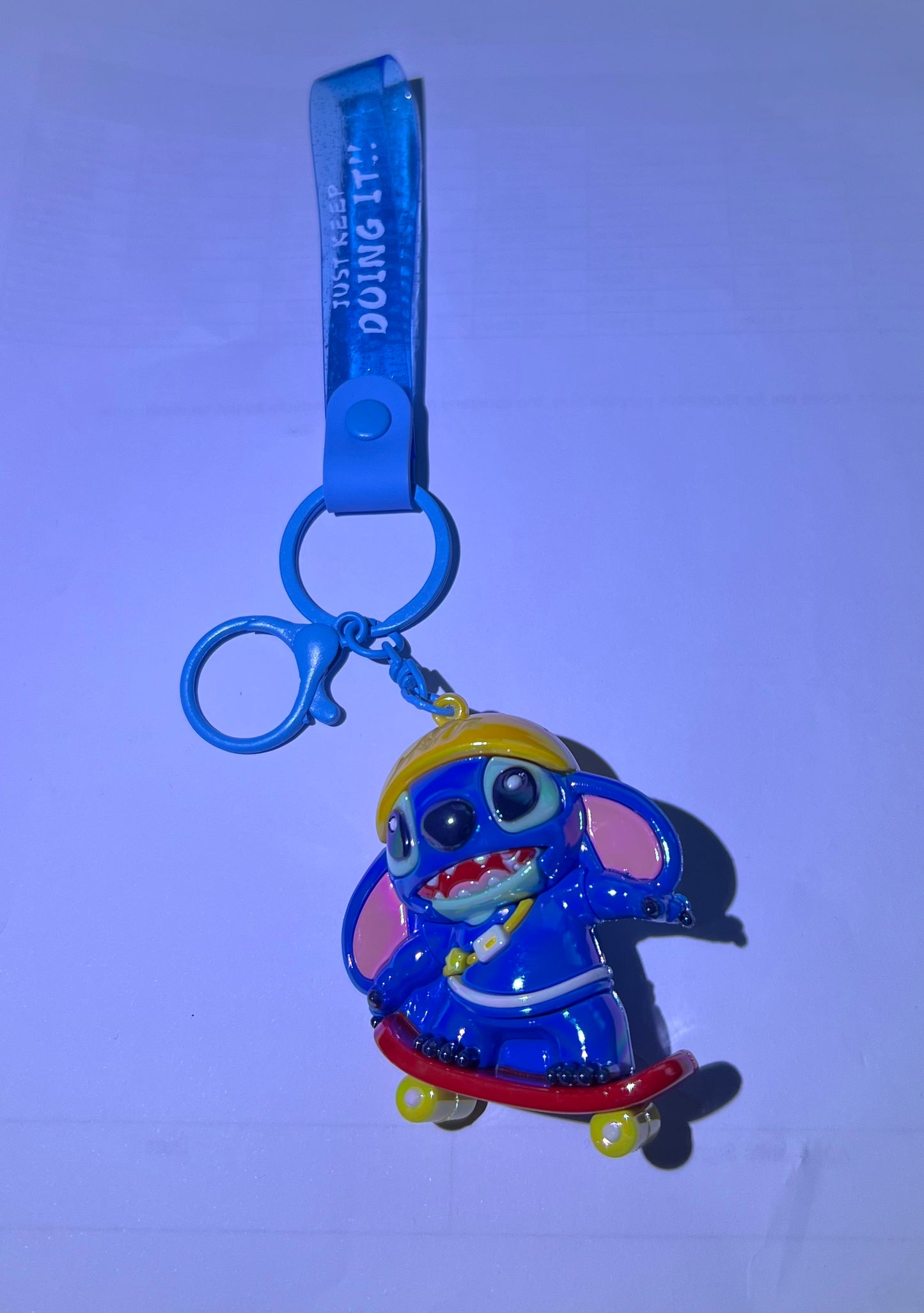 Disney Stitch Key Chains Cartoon Cute 3D School Bag Pendant Child Party Gift Birthday Pendant