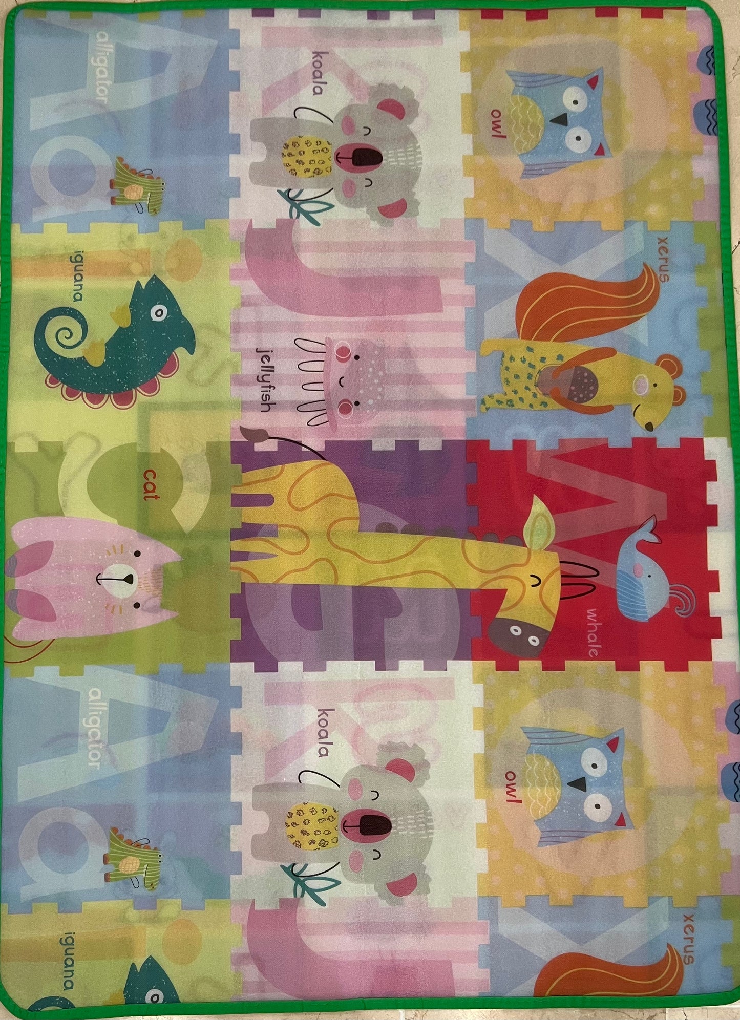 2 Sided Soft Foam Educational Kids Crawling Toy Game Picnic Play Mat | 90*120 CM