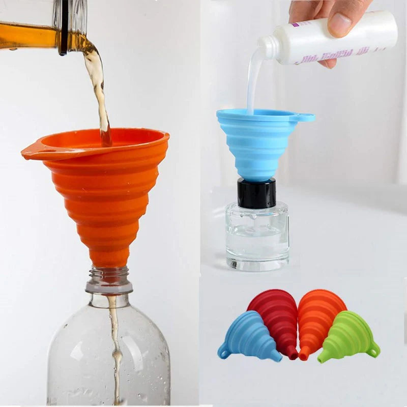 Kitchen Foldable Silicone Funnel