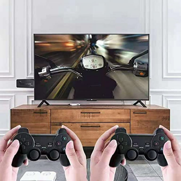 Game Stick 10,000 Retro Games, 2.4g Wireless Controller Gamepad 4K Game Stick, USB Game Stick