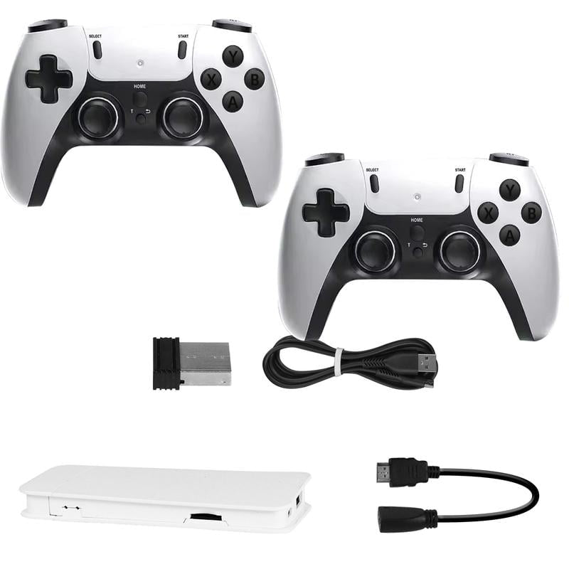 20,000+ Retro Game Stick, Plug and Play Video Games Console 26 Emulators, 4K HDMI Output, Premium Competitive Dual Controllers