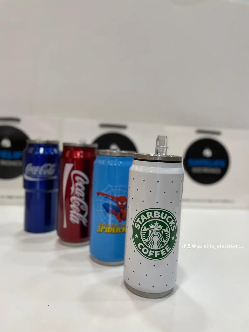 Metal Starbucks, Coca Cola, Pepsi, Spiderman 500 ml and 350 ml