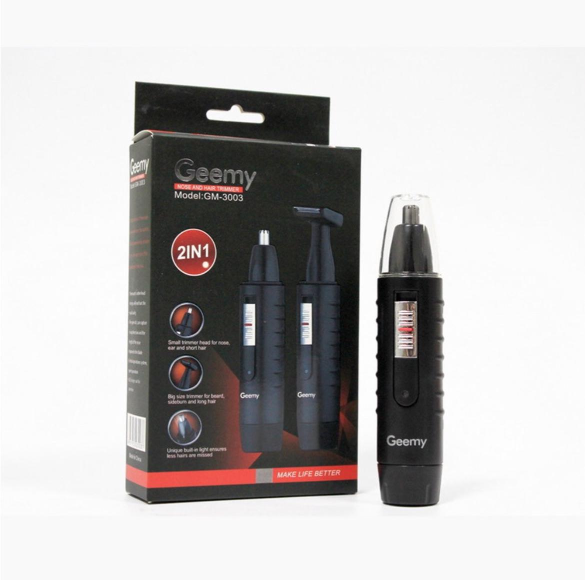 Geemy, Rechargeable Trimmer for nose-ears and temples 2 in 1