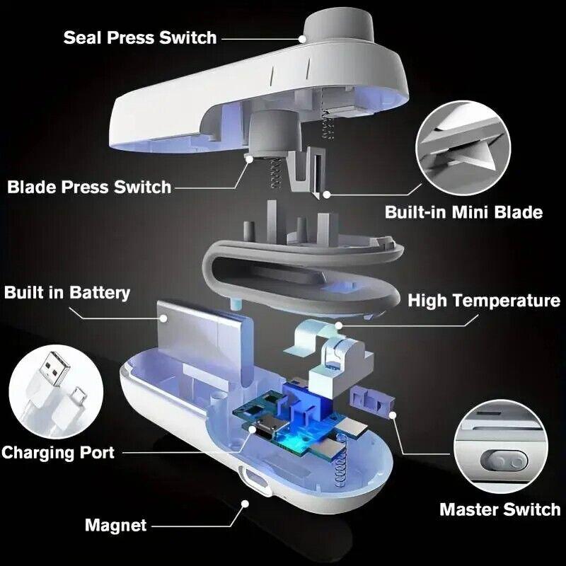 Cordless Handheld Food Vacuum Sealer mini Portable For Snacks heat seal Recharge