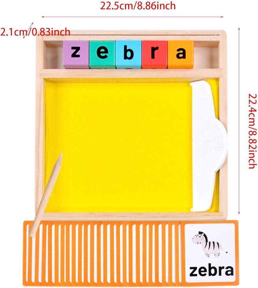 Wood Sand Tray - Sand Writing Trays, Kids Sensory Trays | Montesori Teaching Aids Letter Spelling Words Scraping Sandbox, Sand Tracing Tray Educational Toys
