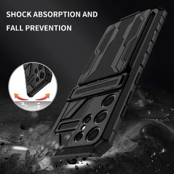 Anti Shock Shockproof Armor Case Plus Stand And Card Slot
