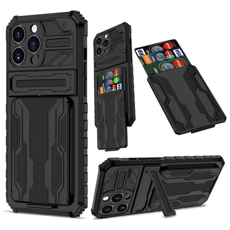 Anti Shock Shockproof Armor Case Plus Stand And Card Slot