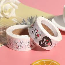 500pcs Labels stickers Heart shape thank you Stickers seal labels scrapbooking
