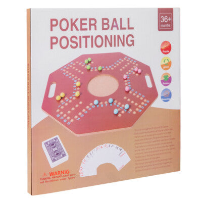 Wooden Arabic Poker Cards Board Game Logical Thinking Challgeng Toy Foldable