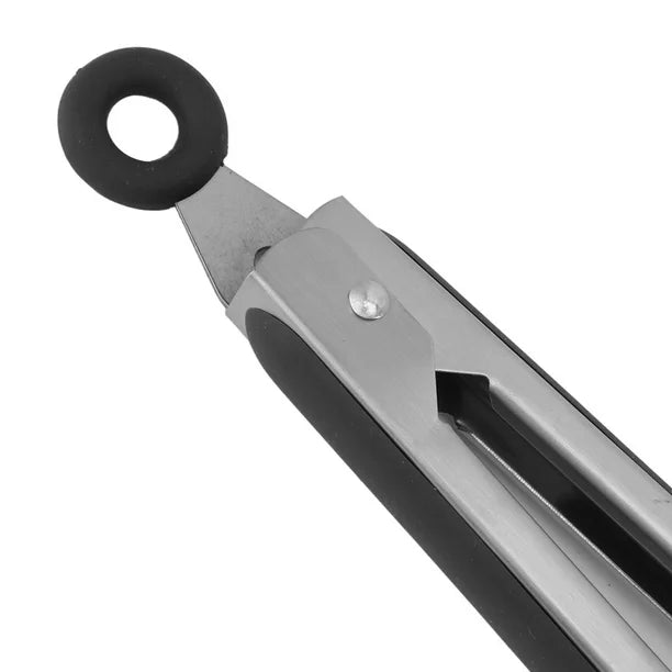 17" Kitchen Tongs with Silicone Tips, High Heat Resistant Grill Tongs in Stainless Steel Silicone kitchen Tong