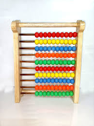 Wooden Abacus for Kids Math - 10 Row Bead Counting Frame with Counting Sticks & Number Alphabet Cards, Learn Counting, Educational Gift for Toddlers, Preschoolers - Ideal for Home, School & Daycare