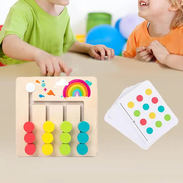 Learning Toys Slide Puzzle for Age 3 4 5 6 7 Years Old Boys Girls Mobile four color