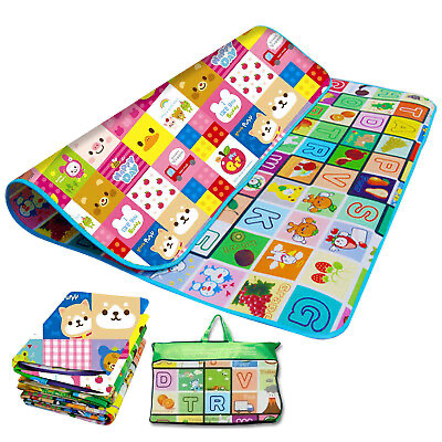 2 Sided Soft Foam Educational Kids Crawling Toy Game Picnic Play Mat | 90*120 CM