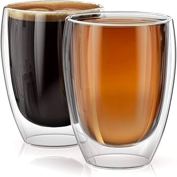 Double Wall Insulated Glass Tea Coffee Latte Glass Hot Cold Cup Mug 200ML