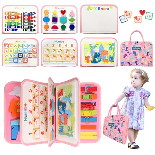 Activity Board Toy Busy Board preschool learning fine motor skills skill for 1 2 3 4 years old toddlers educational