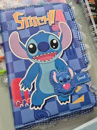 Innovative Designs Disney Stitch Tab Journal Spiral Notebook, Ballpoint Pen