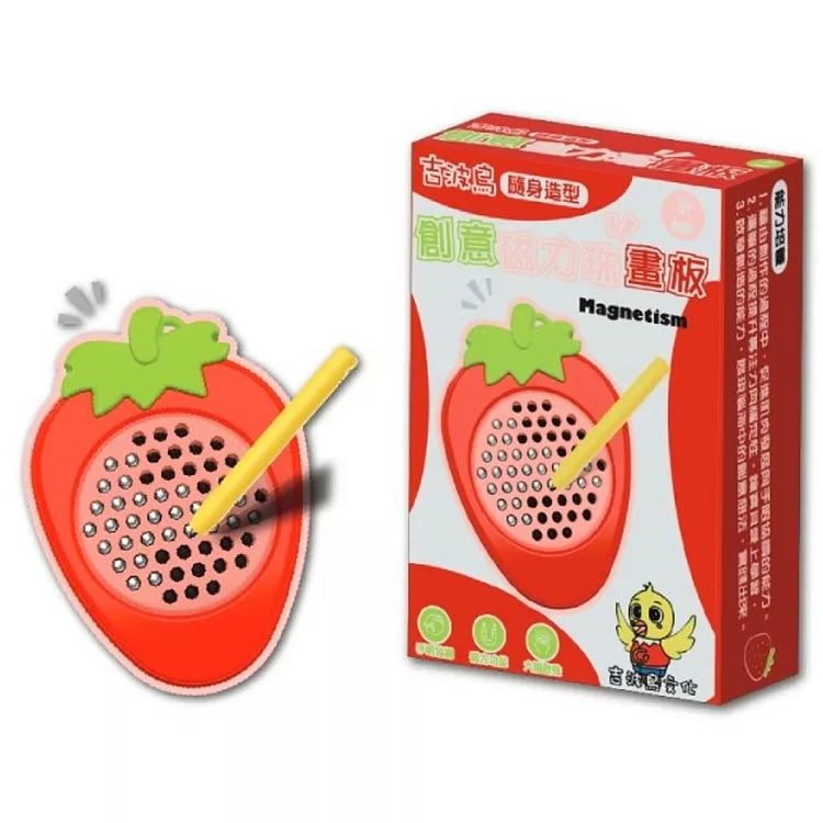 Strawberry Magnetic Drawing Pad with Stylus Pen & Metal