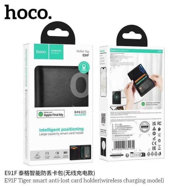 HOCO Smart Anti-Lost Card Holder, Smart Wallet