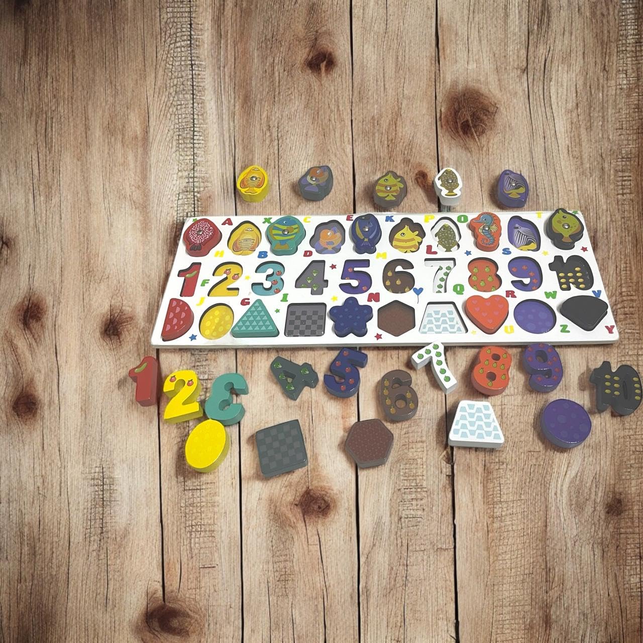 Logarithmic Plate, learning toy for kids, Wooden Digital Logarithmic Plate