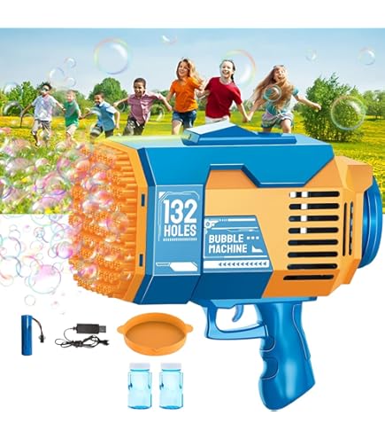 Bubble Rocket Machine , 132 Holes Electric Bazzukka