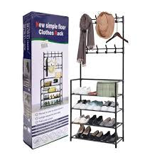 New Simple Floor Clothes Rack 4 Layers