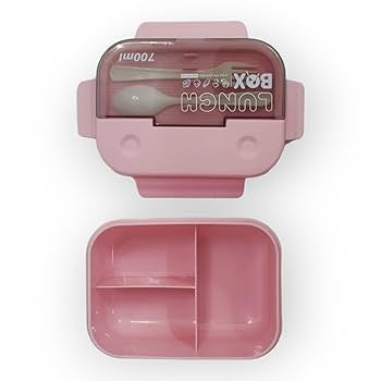 Lunch Box with fork and spoon