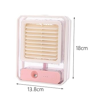 Transparent Spray Light Fan 3 speed