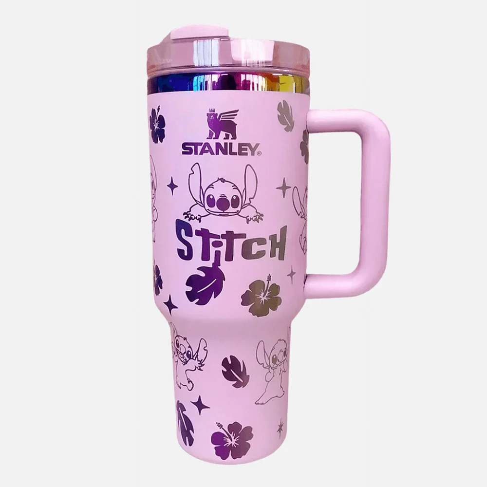 Stanley Blue Stitch Thermos Cup Tumbler 1.2 L