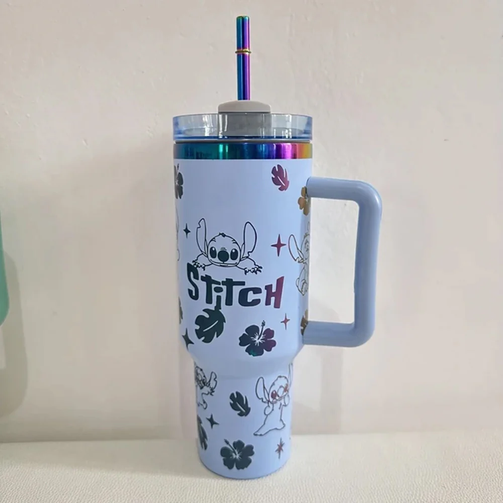 Stanley Blue Stitch Thermos Cup Tumbler 1.2 L