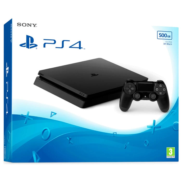 Used PLAYSTATION 4 + 2 Joystick and Games - (2 Months Warranty)