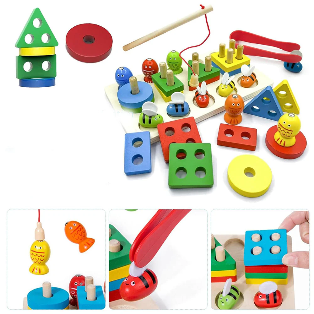 Wooden Sorting & Stacking Toy Puzzle