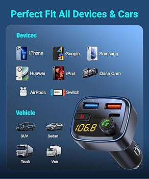 Bluetooth Car FM Transmitter