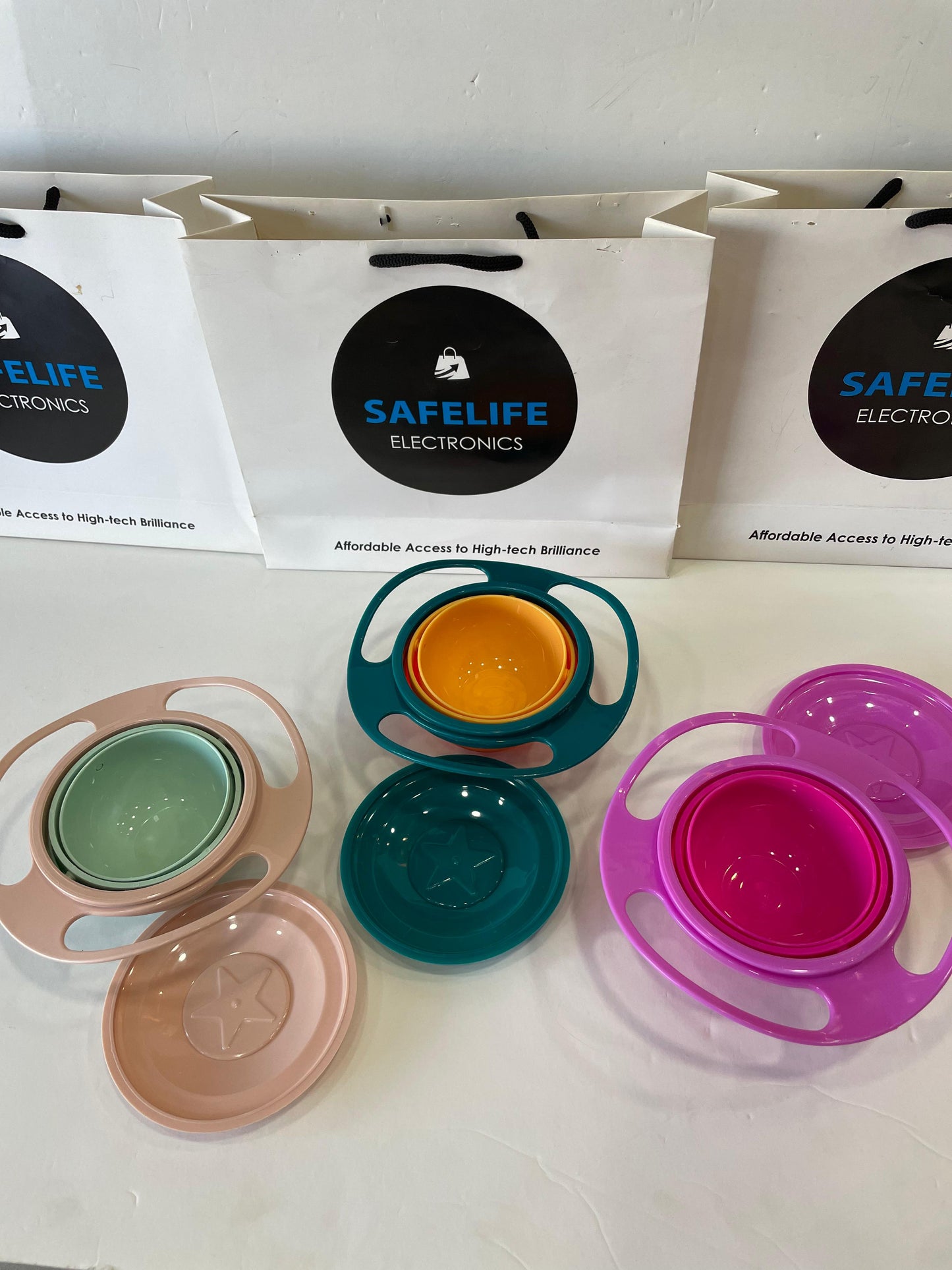 kids universal bowl 360 rotate spill-proof practical design children