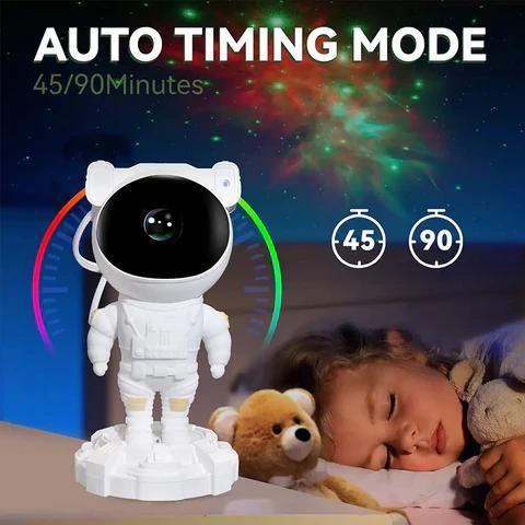 Astronaut Night Light, Speaker, Lighting Modes Astronaut Projector with Music, Spaceman Galaxy Projector