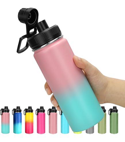 750 ml Stainless Steel Water Bottles Double-Wall Hot and Cold
