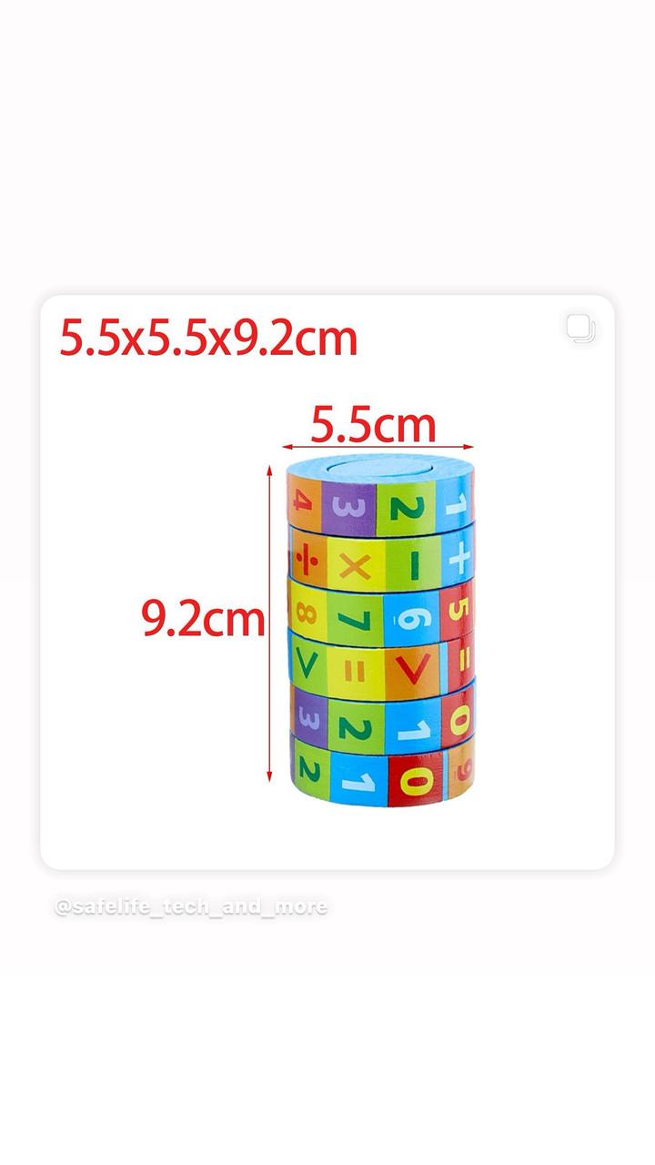 Kids Learning Toys Educational Cube for Maths Learning Puzzles Digital Magic Cube, Numbers Cube Toy Math Work Add, Subtract, Multiply and Divide Learning Skill Toy