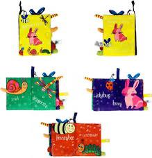 Soft Baby Books High Contrast Toy, Touch and Feel Crinkle Cloth Book Infant Toy with Non-Toxic Fabrics, Baby Shower, Thank You Gifts for Newborn Boys and Girls 0-6-12 Months (1 pc)