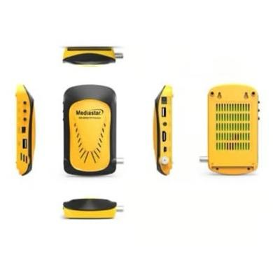 MediaStar TV receiver MS- mini 2727 Forever mini It has 2 remote controls and a Wi-Fi antenna.