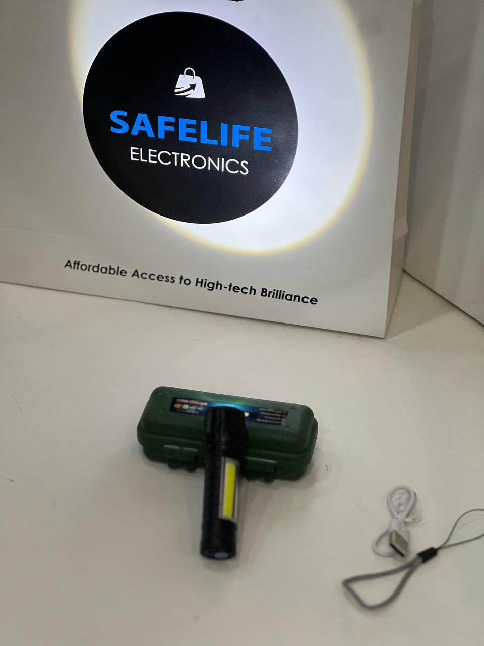 Portable Mini Torch Lamp Usb Led Flashlight Camping