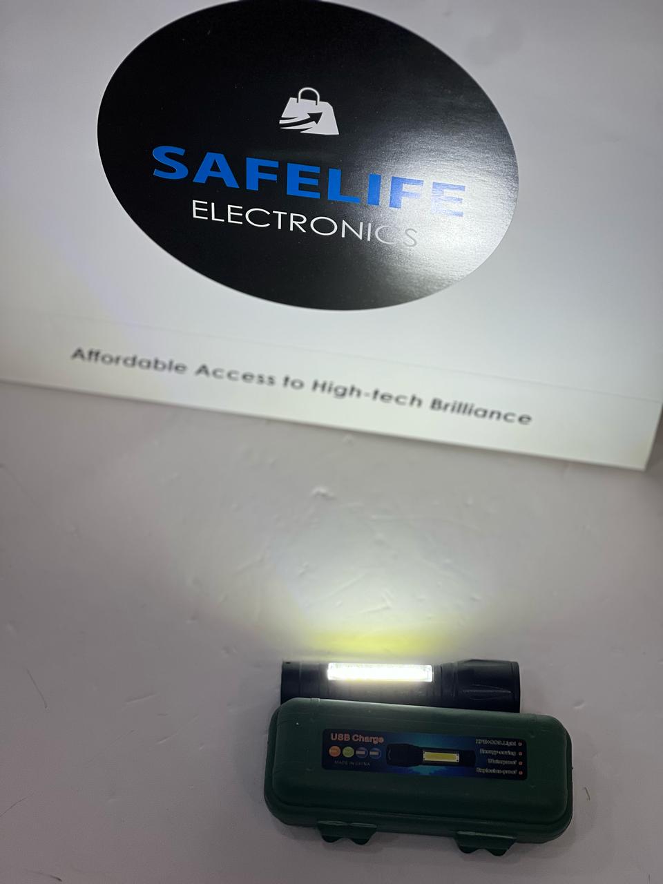Portable Mini Torch Lamp Usb Led Flashlight Camping