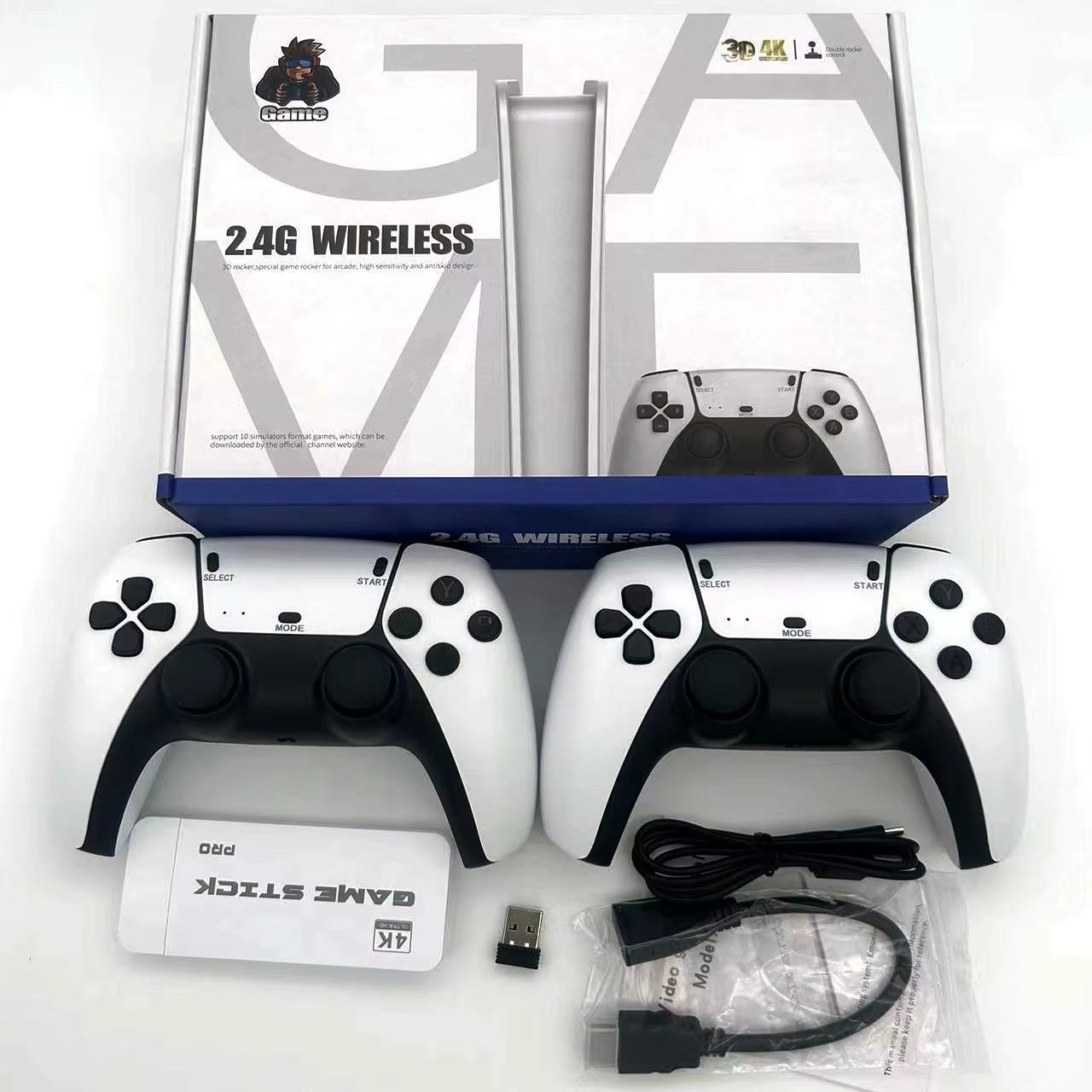 2.4G Wireless 3D 4K Ultra HD Stick with Dual Rocker - Video Game Console Set