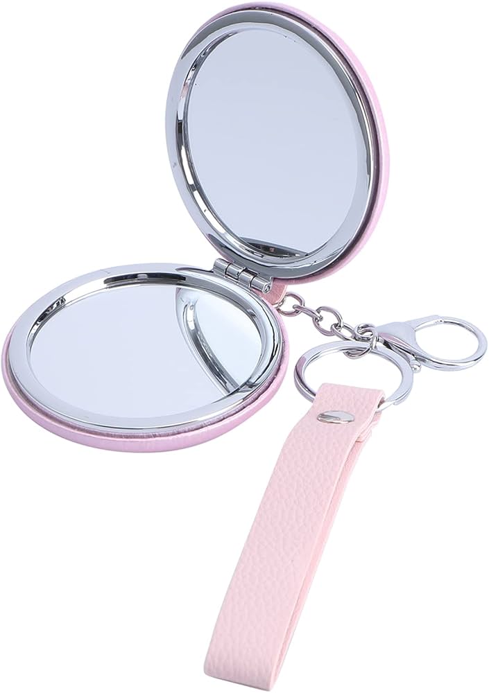 Cosmetic Mirror With Keychain