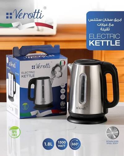Verotti Electric Kettle 1500W 1.8L 360°