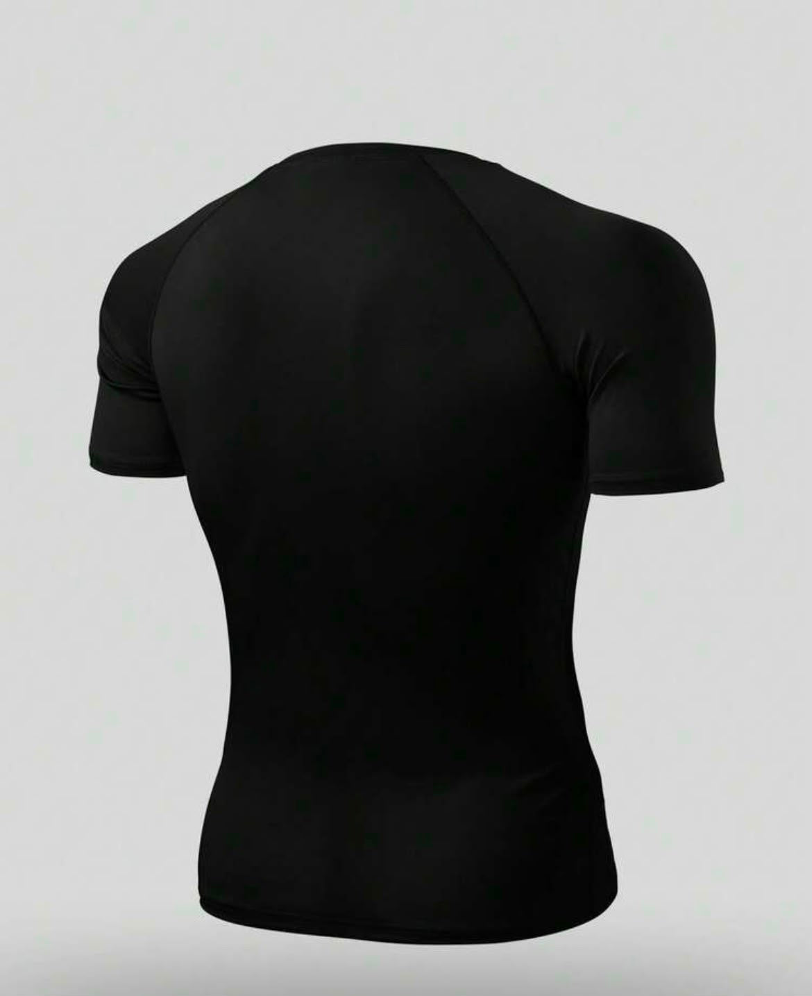 RISE LYT Men's Gothic Print Raglan Sleeve Short Casual Fitness Workout T-Shirt Tops Compression Shirt Breathable Fitted Crew Neck Men Gym