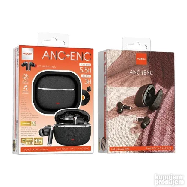 ORIGINAL MOXOM MX-TW77 ANC+ENC Airpods Earbud