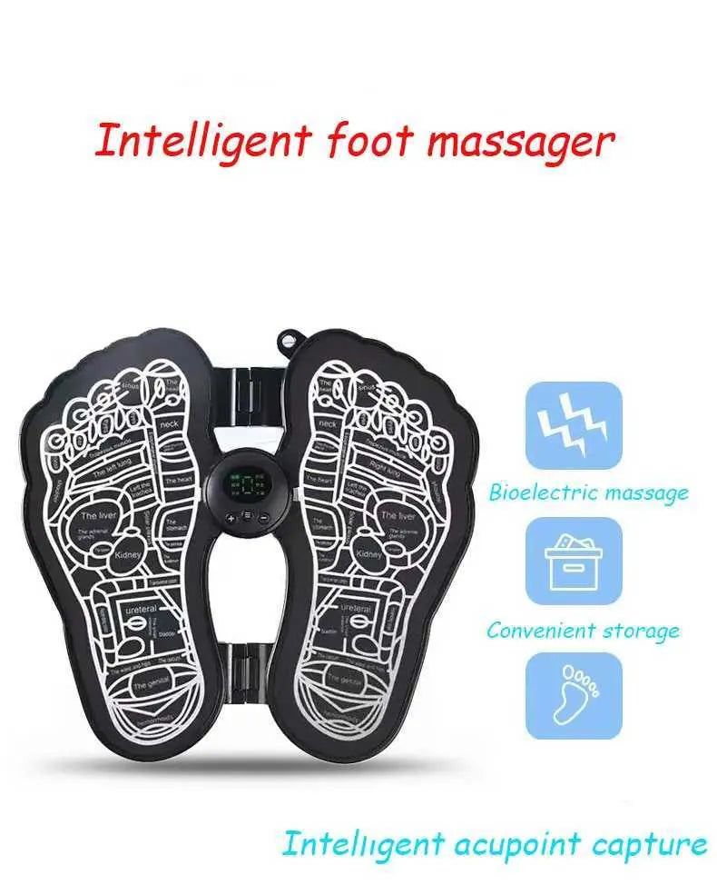 Electric EMS Foot Massager Leg Reshaping Pad Feet