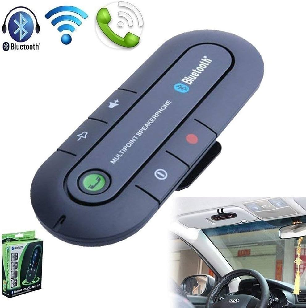 Bluetooth Multipoint Speakerphone | Car Kit Free Installation