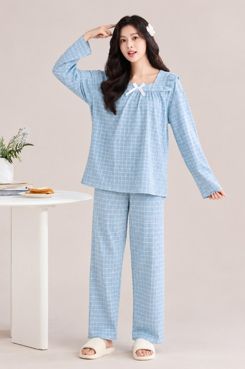 Pyjama For Women,Women'S Pyjama Sets Light Blue E2237 And Purple E2238